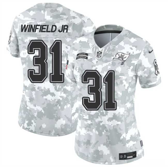 Womens Tampa Bay Buccaneers #31 Antoine Winfield Jr. 2024 F.U.S.E Arctic Camo Salute To Service Limited Stitched Jersey Dzhi